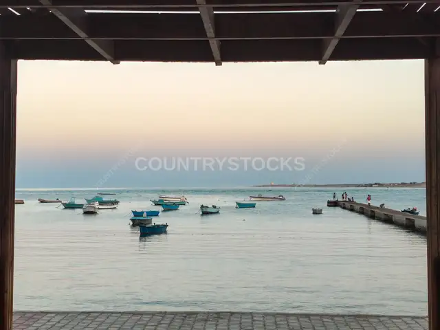 Fishing Boats at Al-Quseir Harbor, Red Sea Egypt