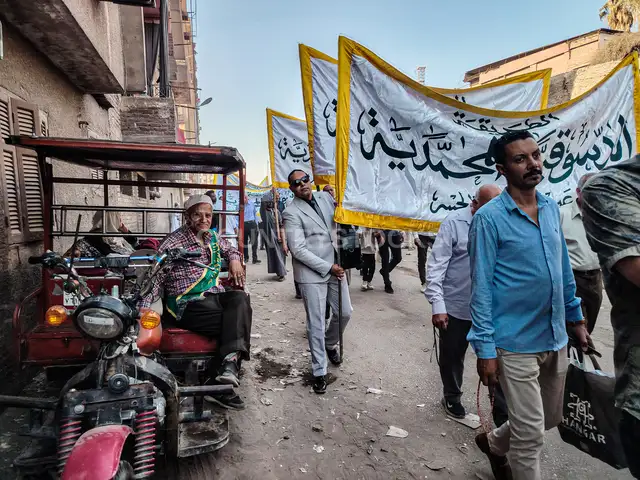 Sufi Orders Procession Celebrating Islamic New Year 1448 in Cairo