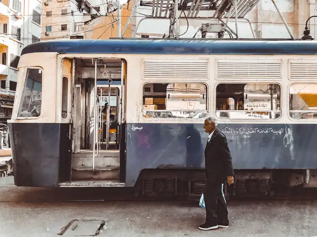 Alexandria Vintage Tram Street Scene, Raml Station