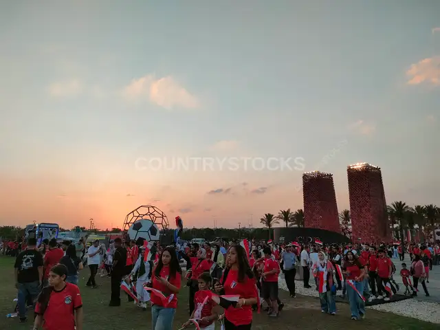 World Cup 2026 Fan Zone Crowd, Cairo Egypt
