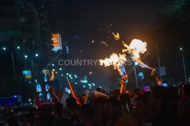 Egypt World Cup Qualification Street Celebration, Mohandessin Cairo