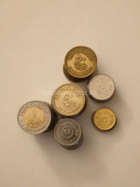 مجموعة عملات معدنية مصرية، جنيه وقروش