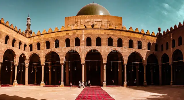 صحن مسجد الناصر محمد بن قلاوون، قلعة القاهرة