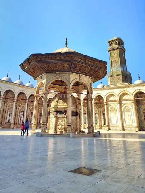 ميضأة الصحن وبرج الساعة، مسجد محمد علي