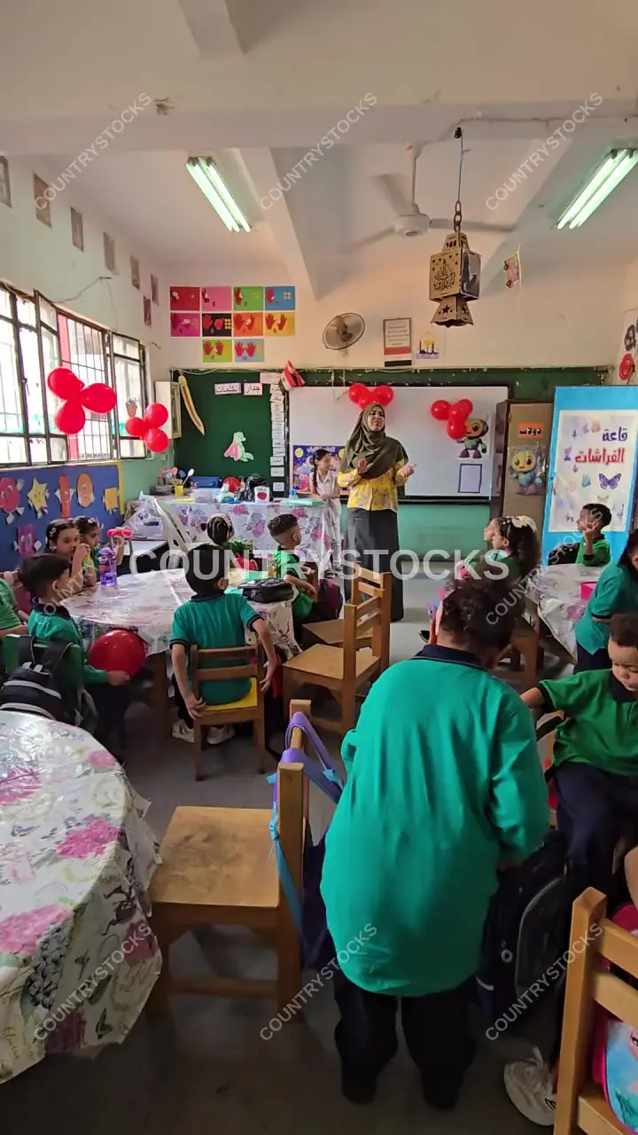 KG1 Classroom Activity Session, Downtown Cairo School