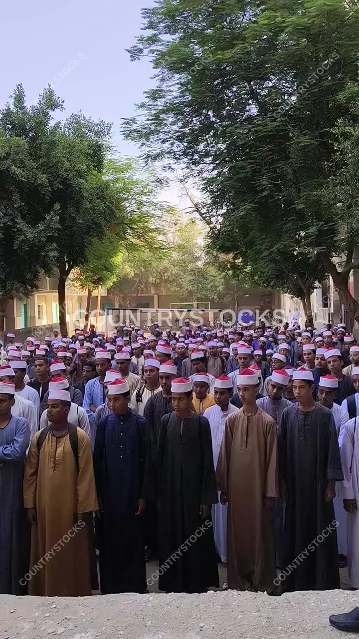 Al-Azhar School Morning Assembly, Qena Upper Egypt