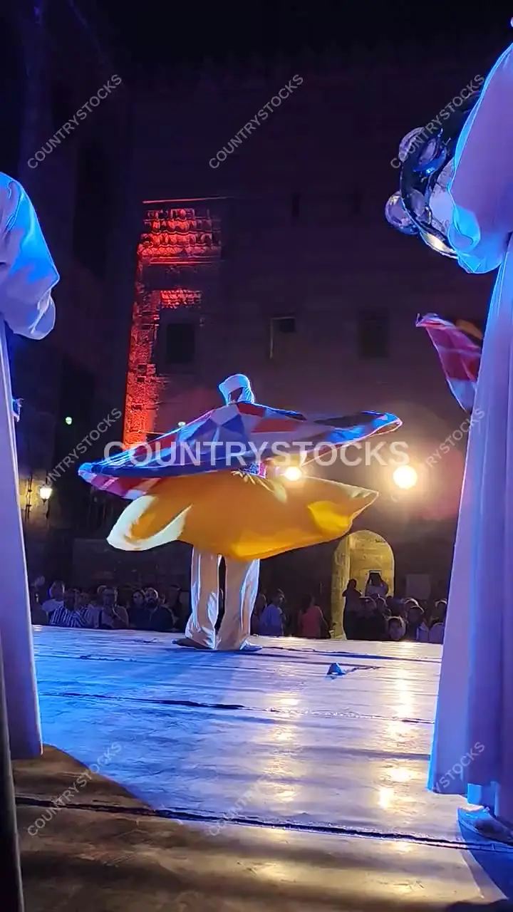 Tanoura Folk Dance Performance, Al-Ghouri Complex Cairo