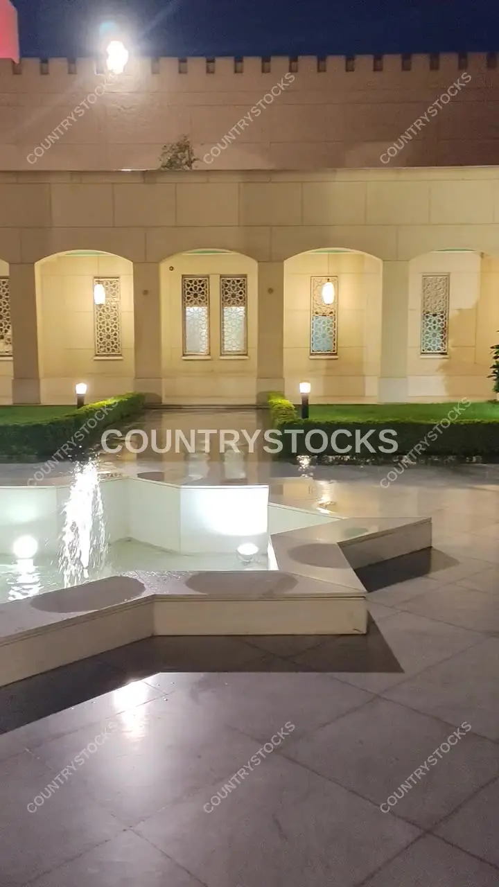 Cairo Opera House Inner Courtyard Star Fountain Night