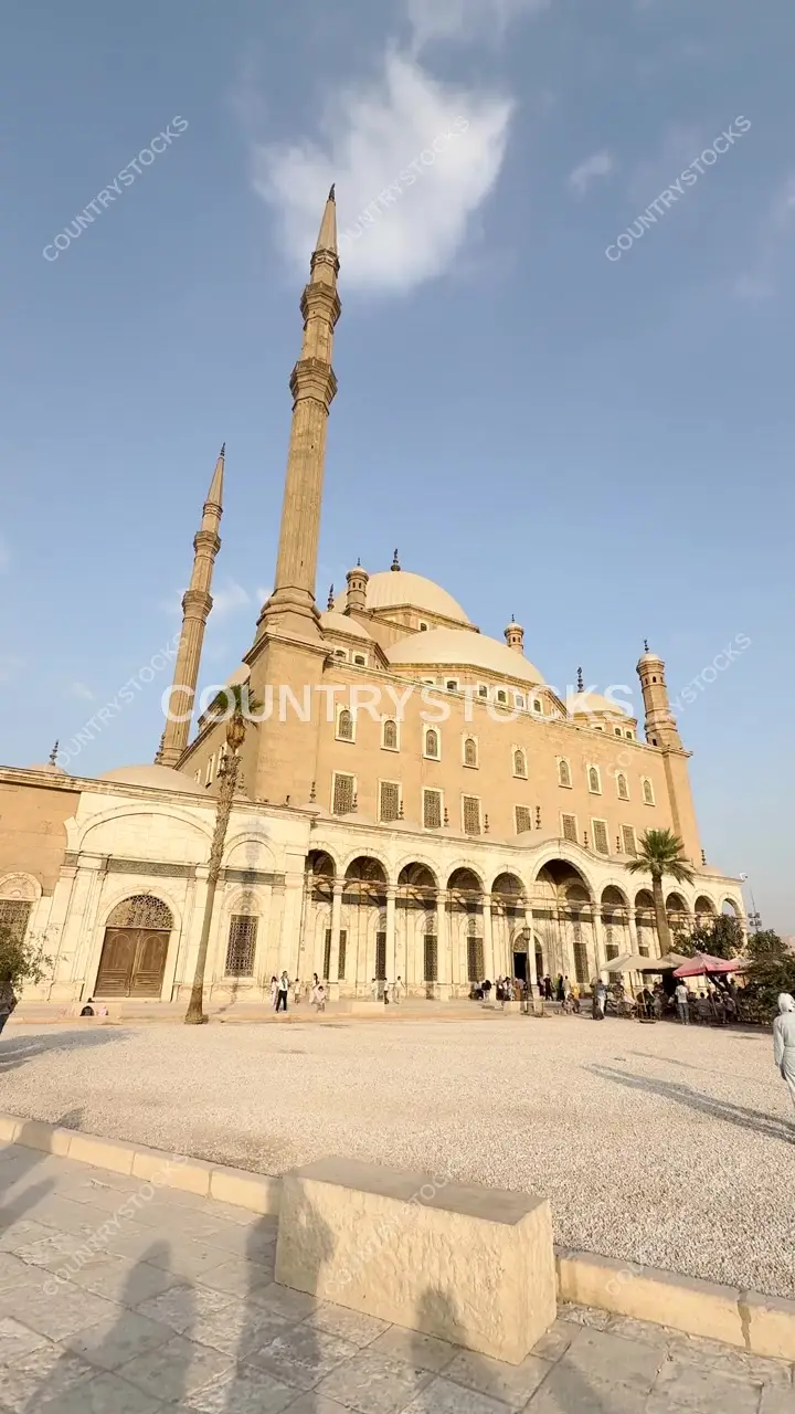Exterior View of the Muhammad Ali Mosque at the Citadel – Video
