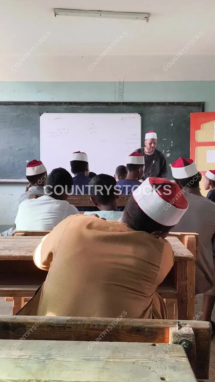 Al-Azhar Institute Classroom Lesson, Qena Egypt