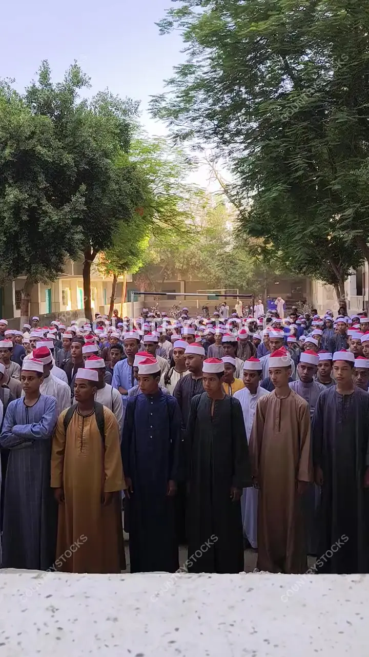 Al-Azhar School Morning Assembly, Qena Upper Egypt