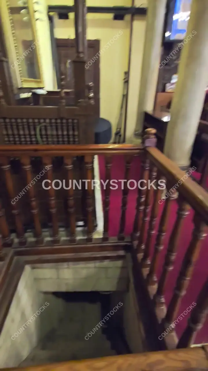 Wooden Staircase Interior, Hanging Church Cairo