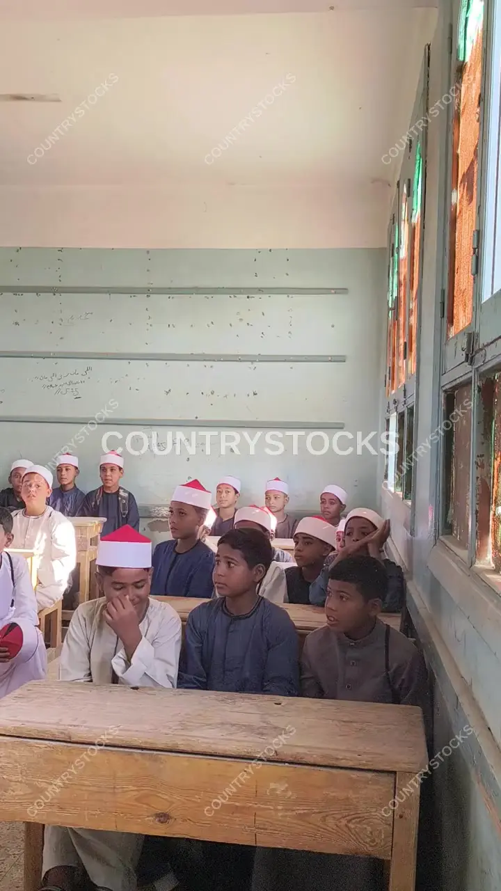 Al-Azhar School Boys Classroom, Qena Upper Egypt