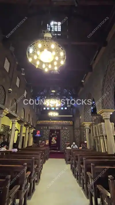Hanging Church Interior, Mar Girgis Cairo